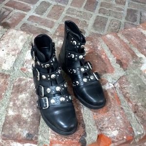 Maje studded black boots